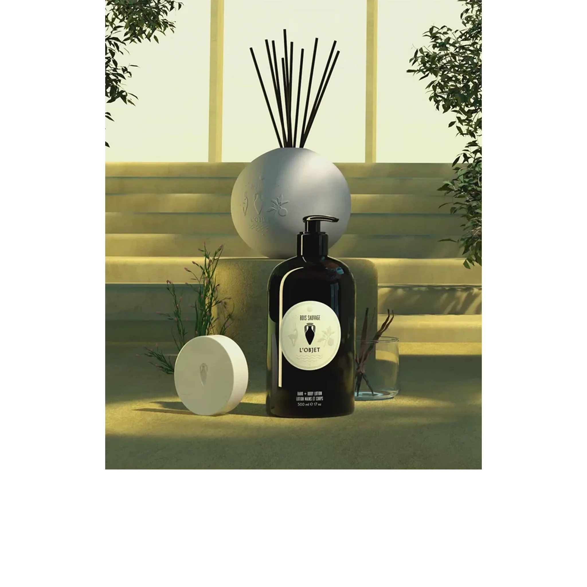 Bois Sauvage Porcelain Diffuser Set - L'Objet - Image 3