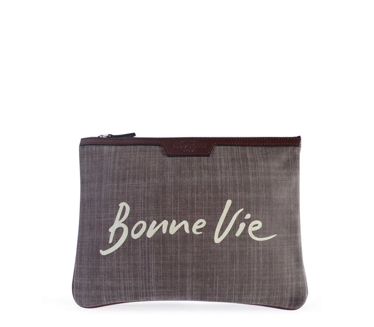 Clutch Bonne Vie Brown - Chez Dede