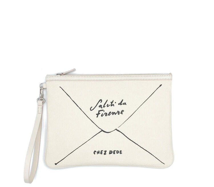 Clutch Saluti da Firenze White - Chez Dede
