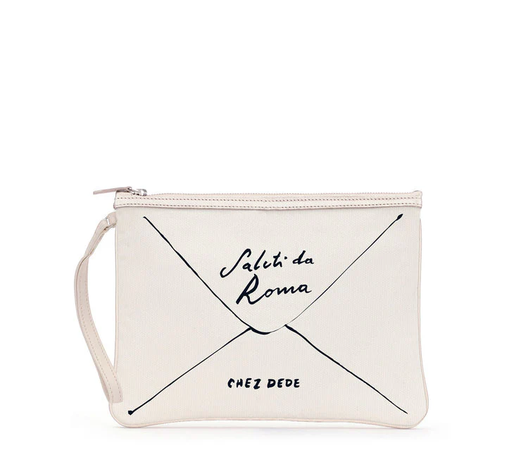Clutch Saluti da Roma White - Chez Dede
