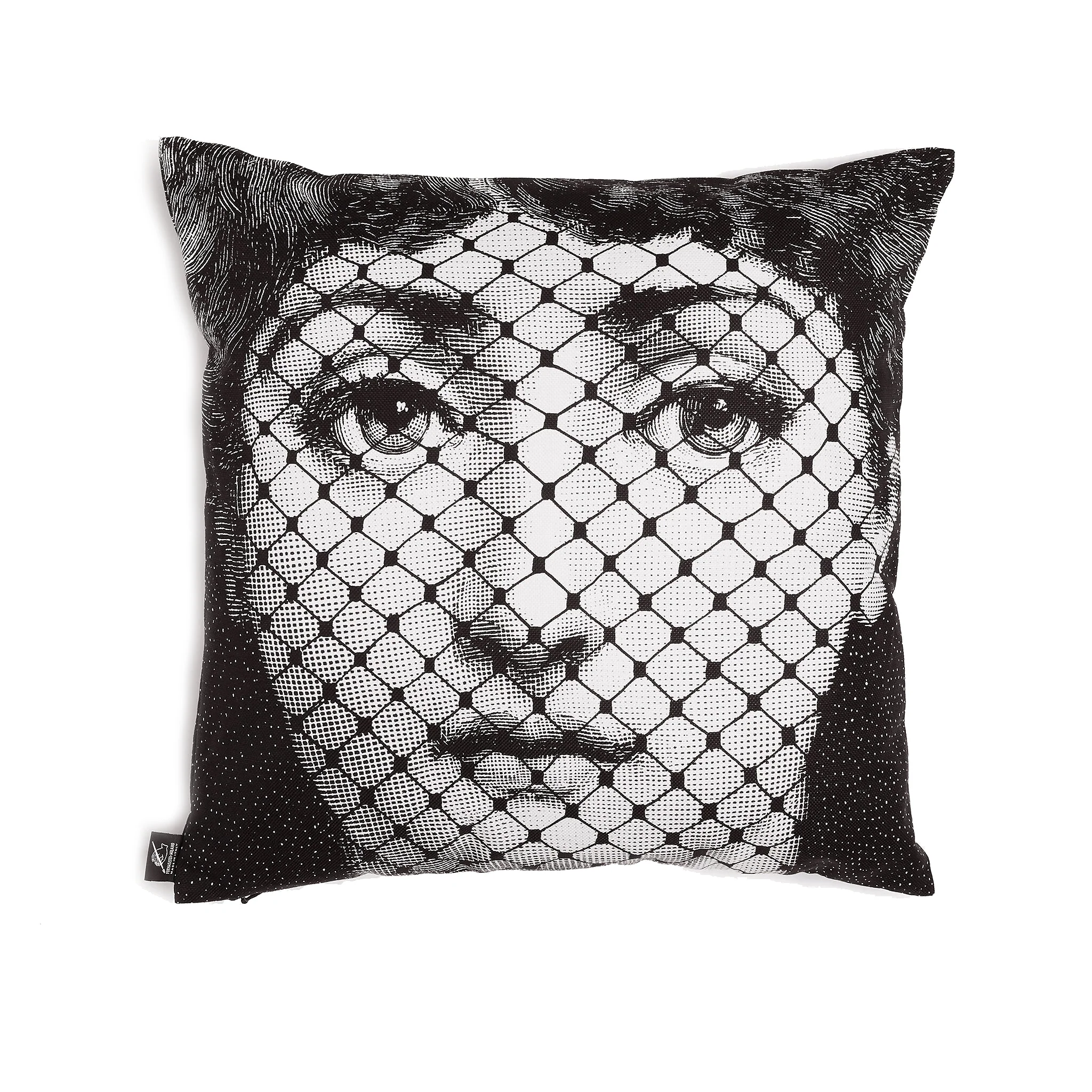 Cuscino Burlesque bianco/nero - Fornasetti