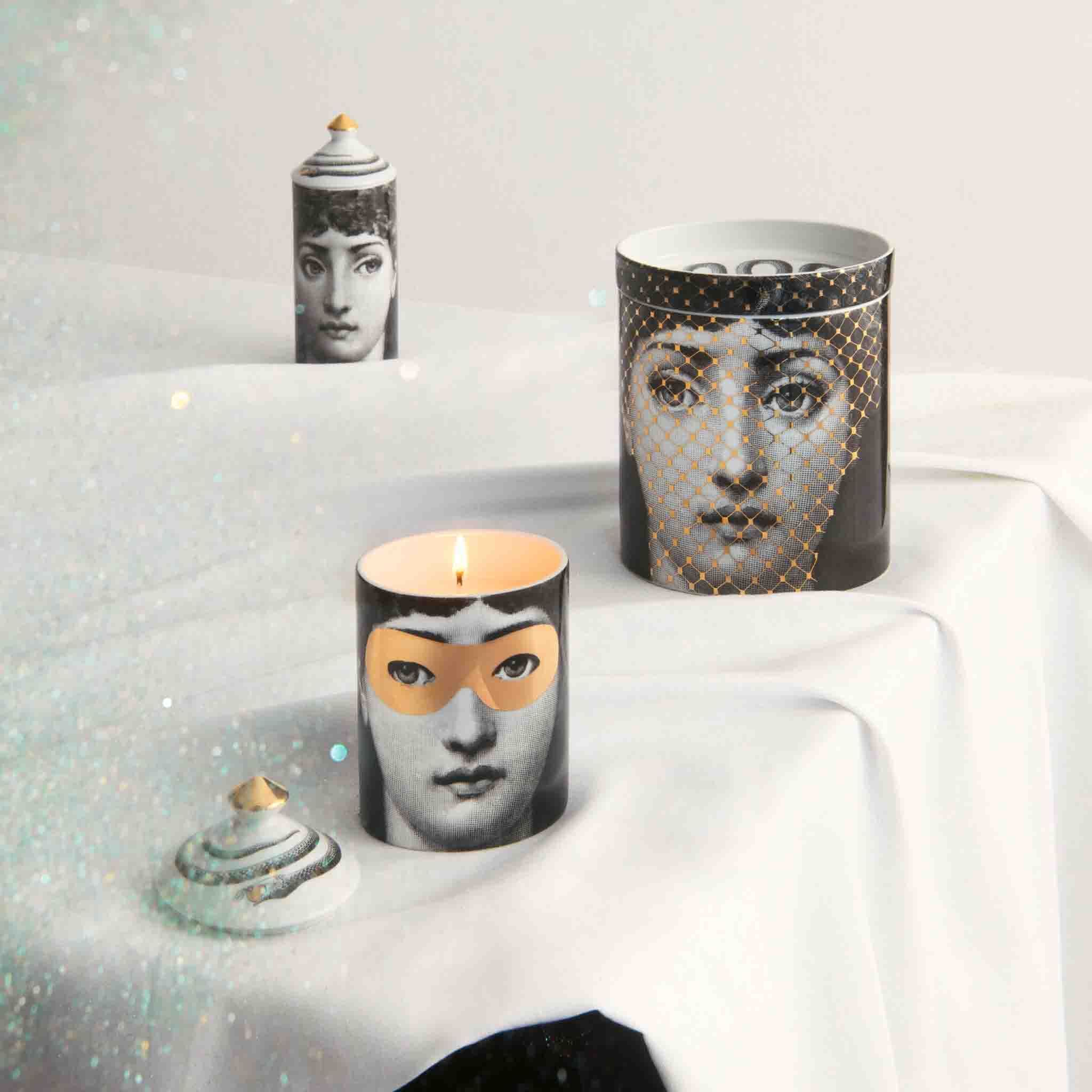 NEL MENTRE Candela Decoro Mascherina Fragranza Frutto Proibito - Fornasetti - Image 4