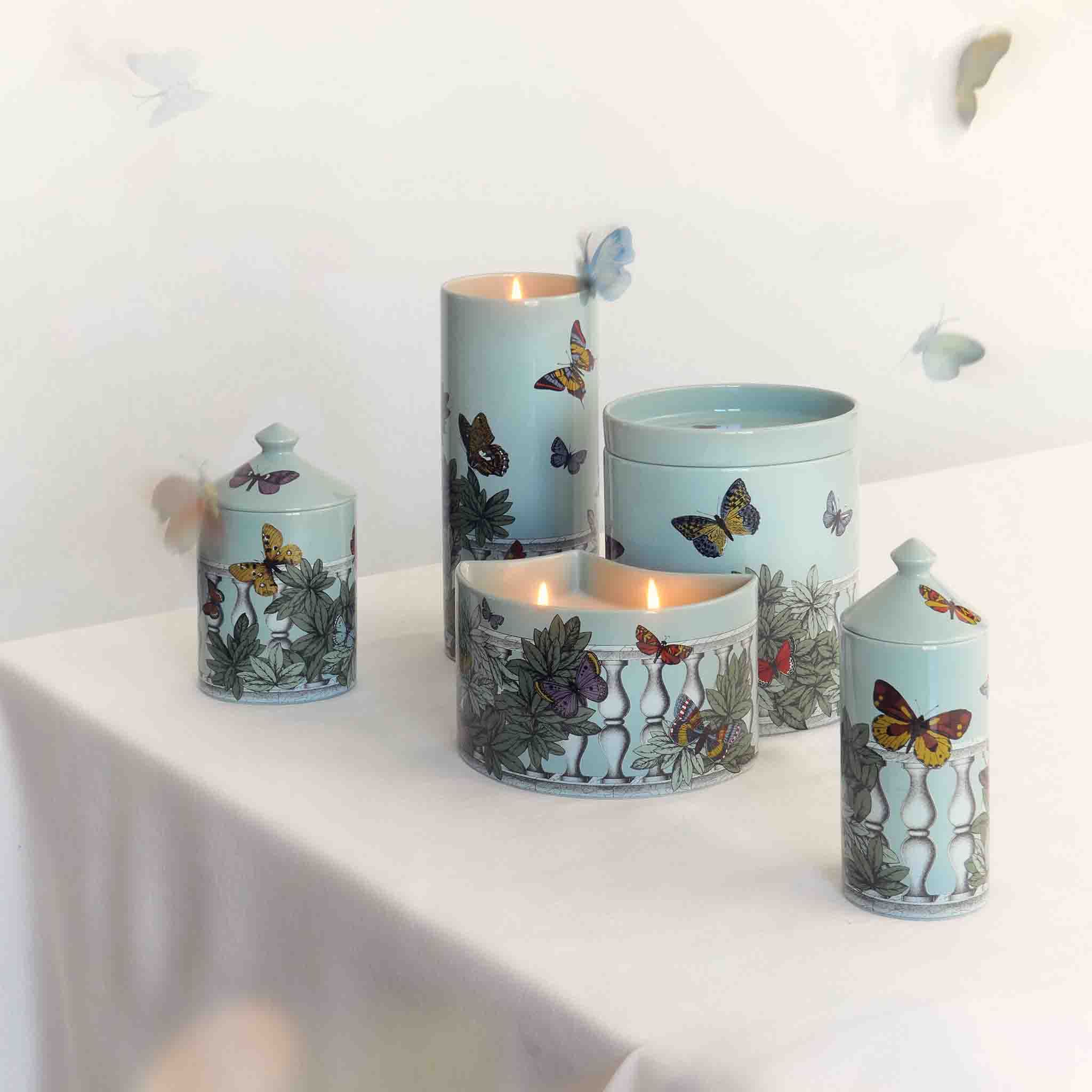 NEL MENTRE Candela grande Decoro Farfalle Fragranza Giardino Segreto - Fornasetti - Image 5