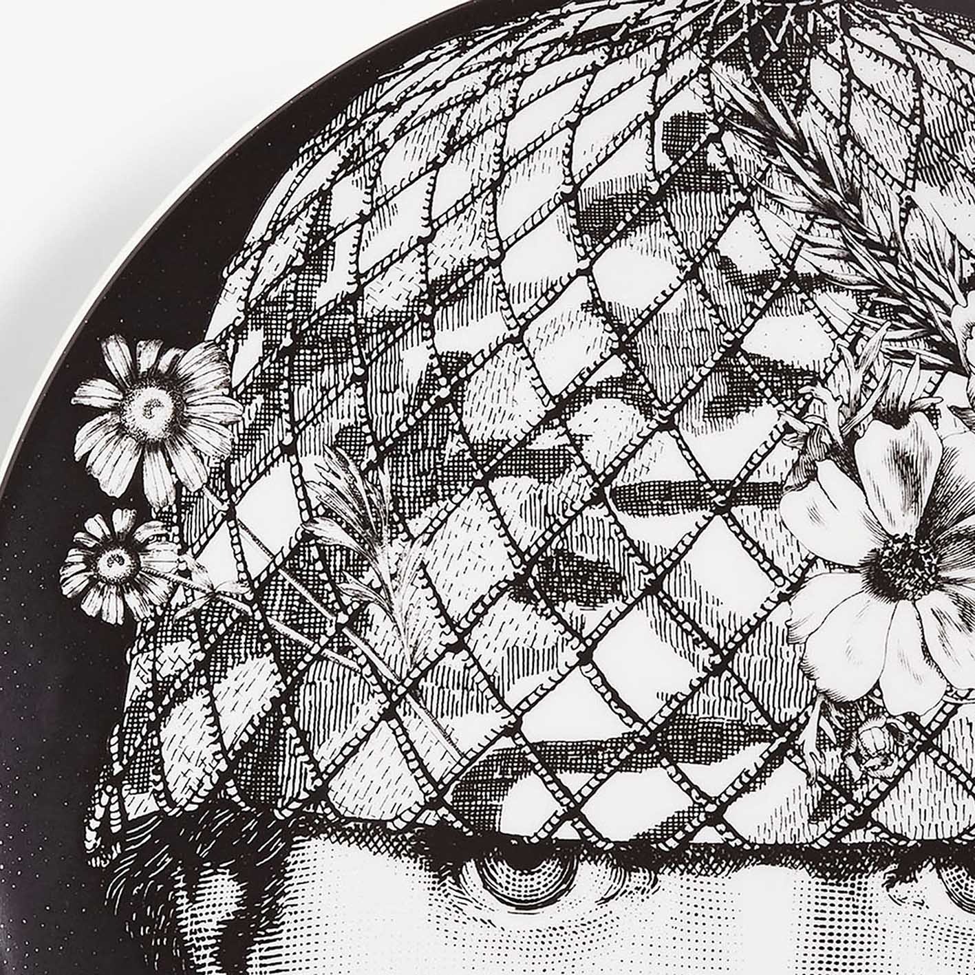 Piatto Tema e Variazioni N.384 B/N - Fornasetti - Image 4