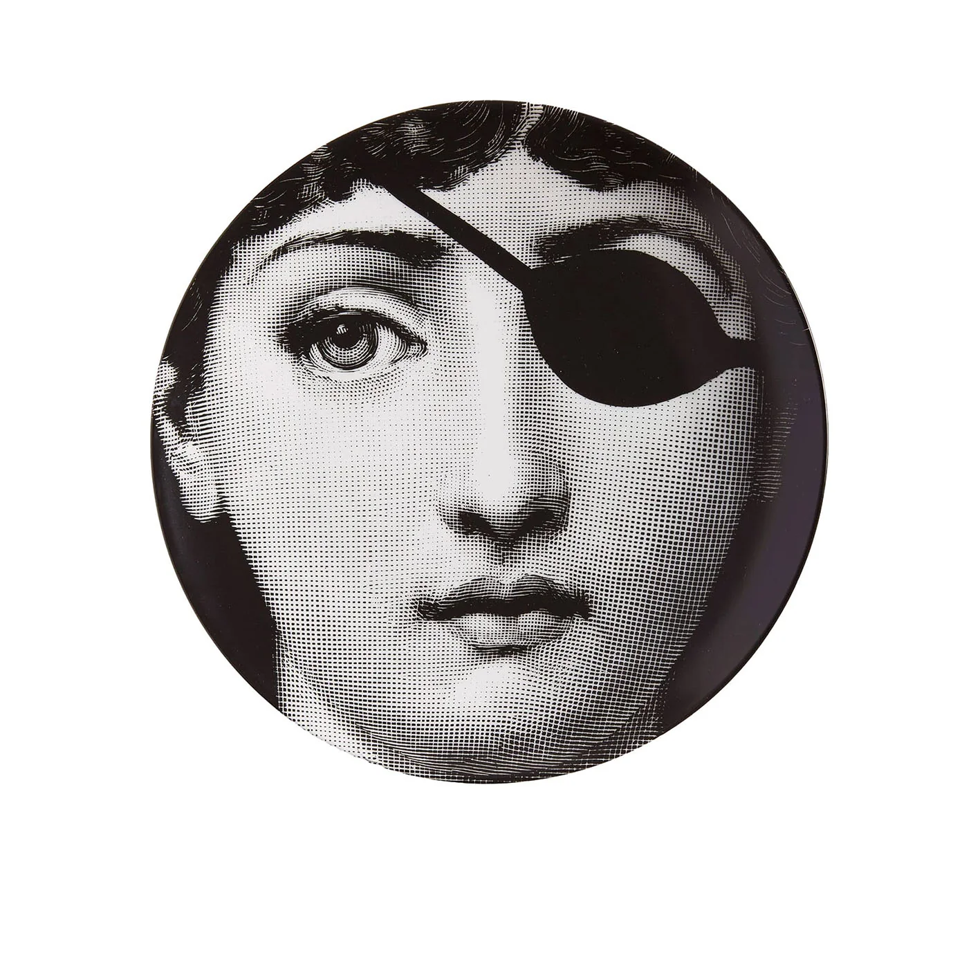 Piatto Tema e Variazioni N.8 B/N - Fornasetti