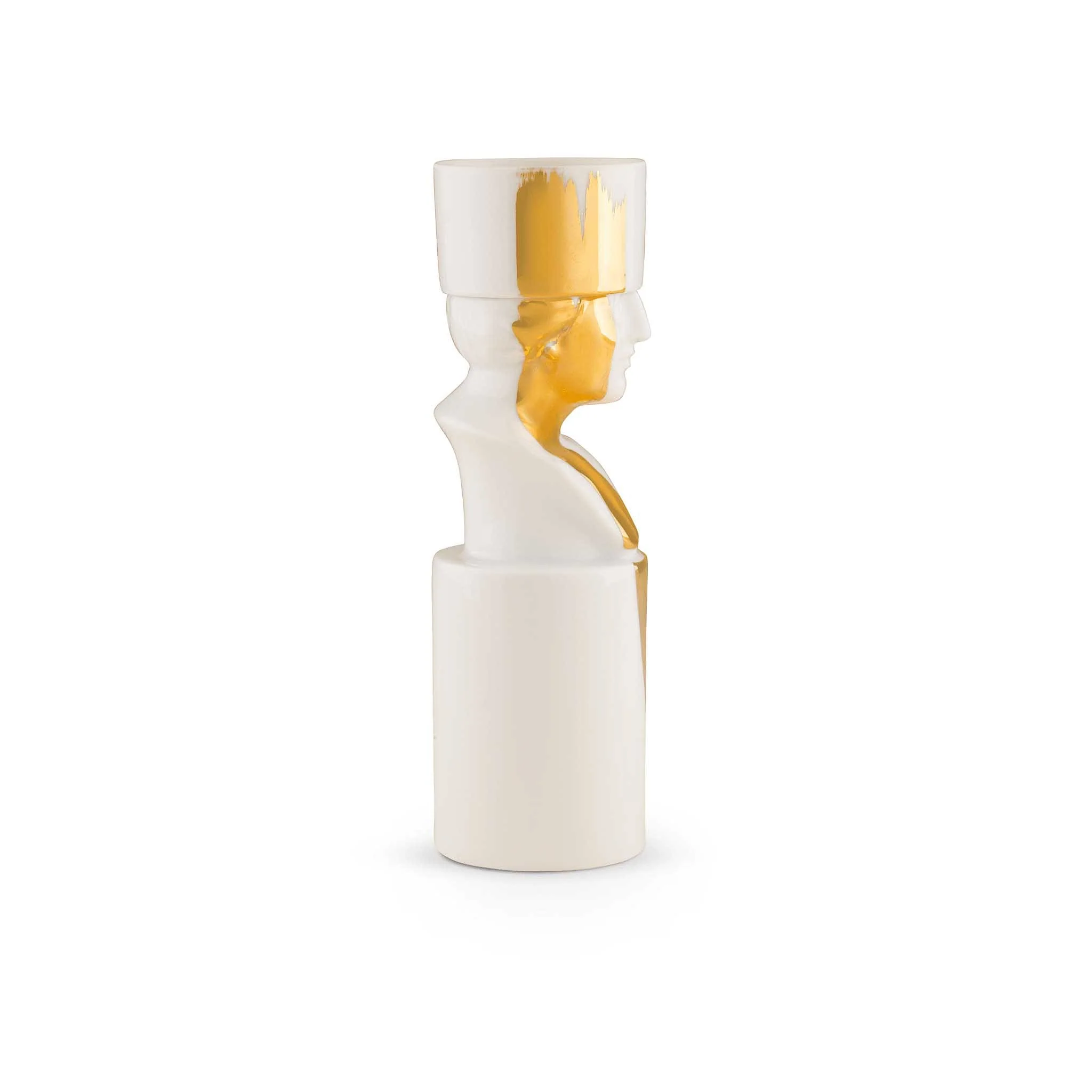 Porta Candela Il Letterato White/Gold - Ginori - Image 2