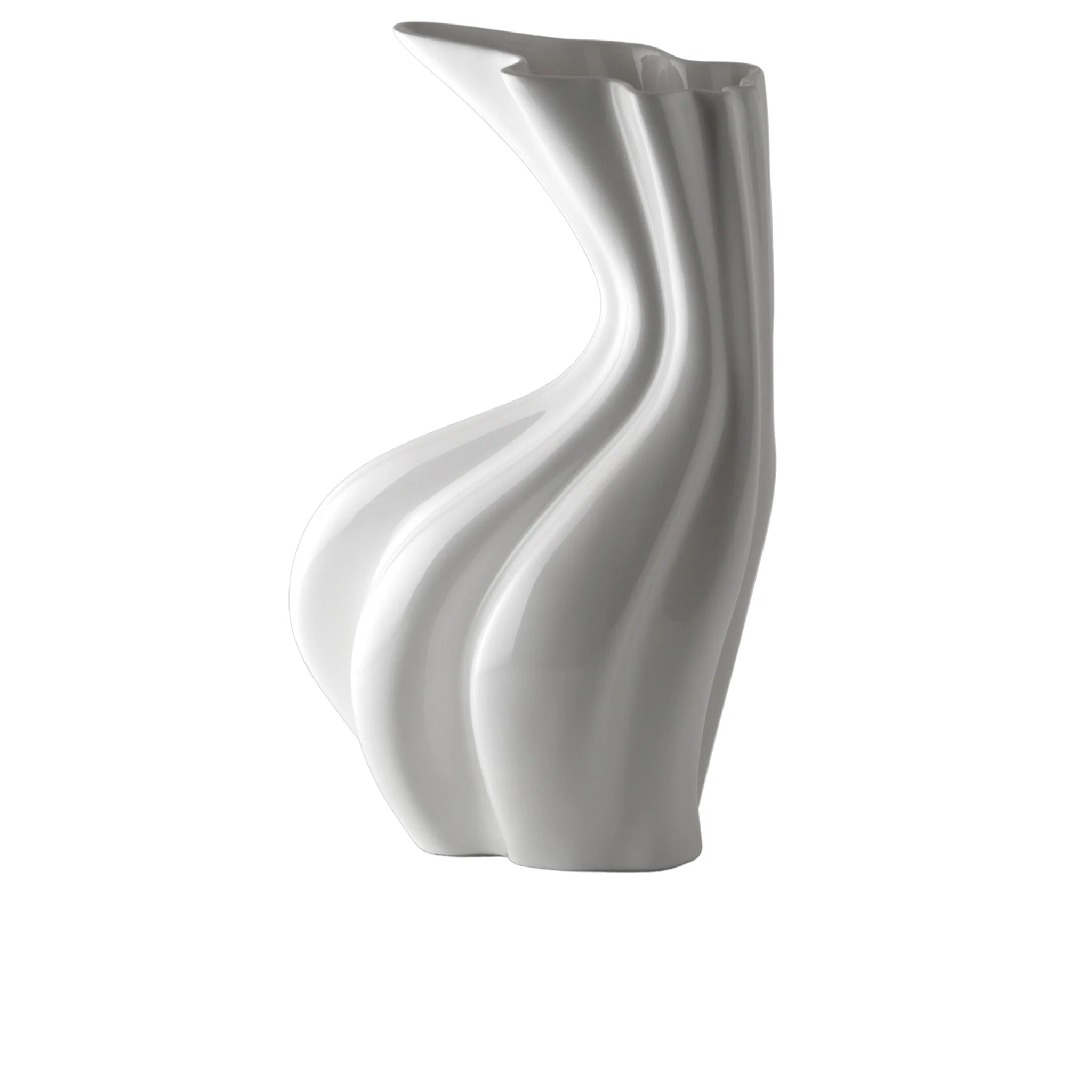 Vaso Sinuo Bianco Lucido - Niccolò Poggi Firenze - Image 3