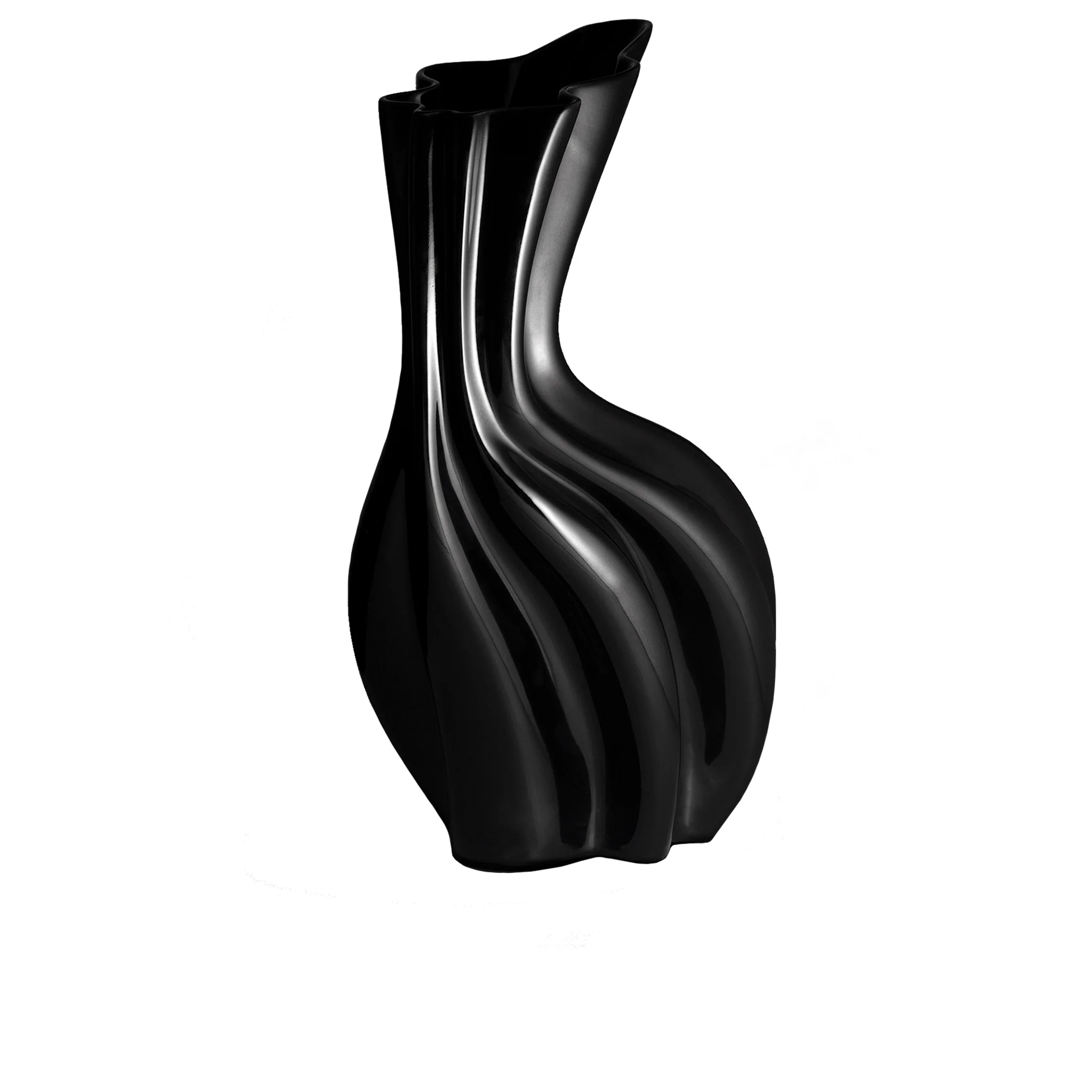 Vaso Sinuo Nero Lucido - Niccolò Poggi Firenze - Image 2